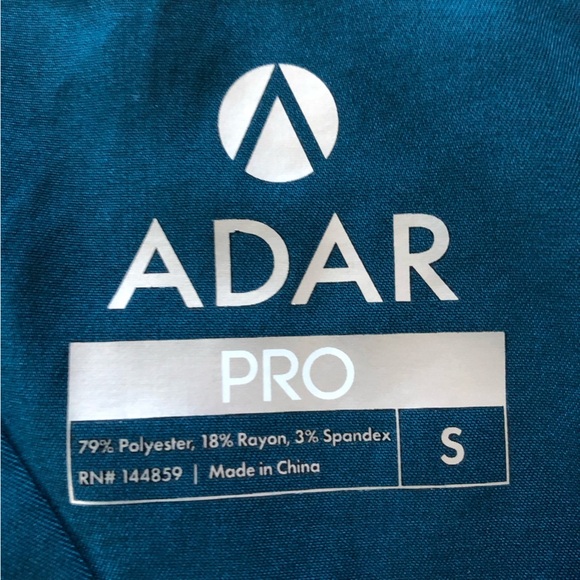 Adar Pro Scrub Short Sleeve Top Women’s Size S - Picture 7 of 9